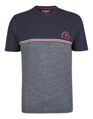 Big fashion T-Shirt in Melange-Optik