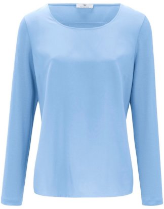Blusen-Shirt Peter Hahn blau Größe: 38