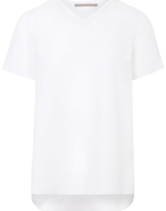 Blusen-Shirt aus 100% Seide (THE MERCER) N.Y. weiss Größe: 36