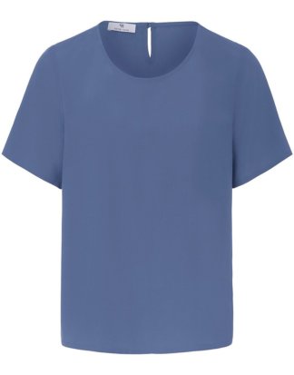 Blusen-Shirt zum Schlupfen Peter Hahn blau Größe: 36