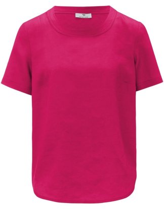 Blusen-Shirt zum Schlupfen aus 100% Leinen Peter Hahn pink Größe: 36