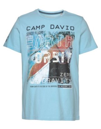 CAMP DAVID T-Shirt mit Frontprint