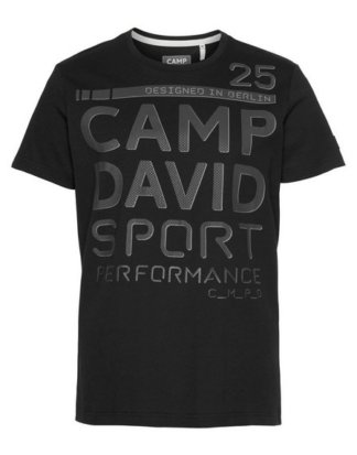 CAMP DAVID T-Shirt mit Markenprint