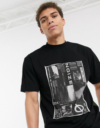 COLLUSION - T-Shirt mit Motiv-Print-Grün