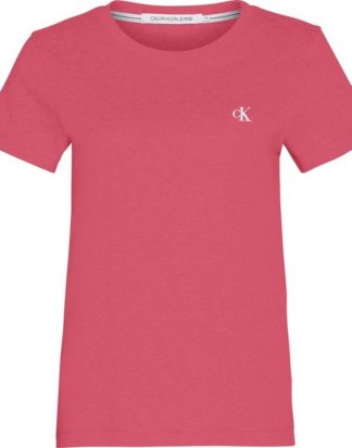 Calvin Klein Jeans T-Shirt "CK EMBROIDERY SLIM TEE" mit gesticktem CK Logo auf der Brust