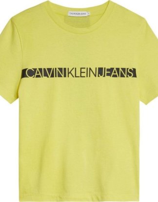 Calvin Klein Jeans T-Shirt Logodruck vorn und hinten