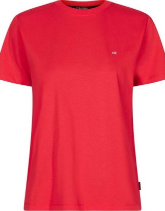 Calvin Klein T-Shirt "SMALL LOGO EMBROIDERED TEE C-NK" mit CK Logo-Stickerei auf der Brust