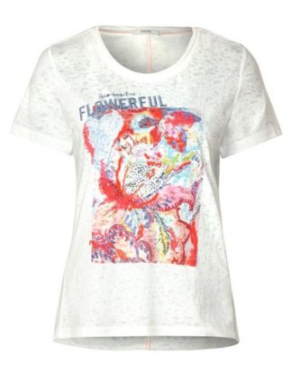 Cecil T-Shirt mit Burnout-Optik