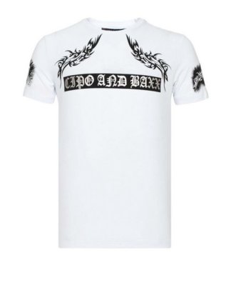 Cipo & Baxx T-Shirt "Adler" im Slim Fit-Schnitt