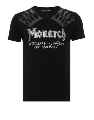 Cipo & Baxx T-Shirt "Monarch" mit markantem Print