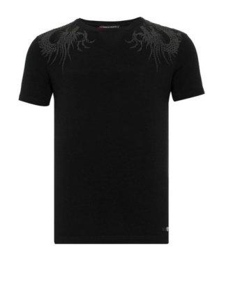 Cipo & Baxx T-Shirt "Yakuza Dragon" mit Edelsteinbestickung