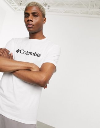 Columbia - CSC - Klassisches, weißes T-Shirt mit Logo