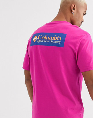 Columbia - North Cascades - T-Shirt in Rosa mit Logo auf dem Rücken, exklusiv bei ASOS