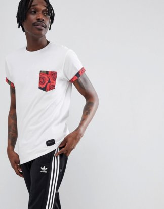 Criminal Damage - Vale - T-Shirt mit Tasche-Weiß