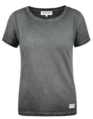 DESIRES T-Shirt "Karin" Kurzarmshirt mit Streifen und Vintage-Waschung