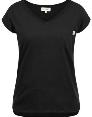 DESIRES T-Shirt "Lynn" Kurzarmshirt mit Rollkante