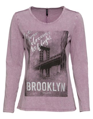 Damen-Shirt mit Brooklyn-Frontaufdruck