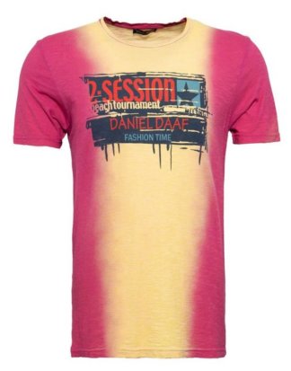 Daniel Daaf T-Shirt mit Farbverläufen und Print in der Fornt