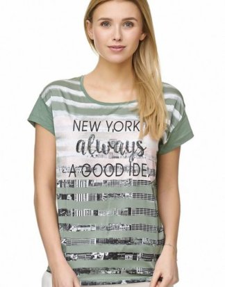 Decay T-Shirt mit Aufdruck und Pailletten 3825769