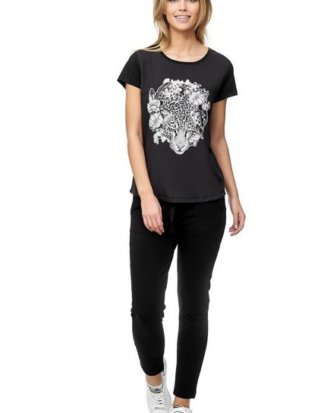 Decay T-Shirt mit Leoparden-Aufdruck