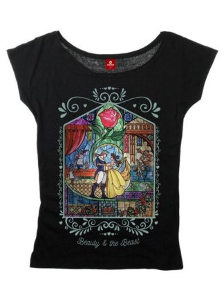 Disney T-Shirt "Die Schöne & Das Biest Window"