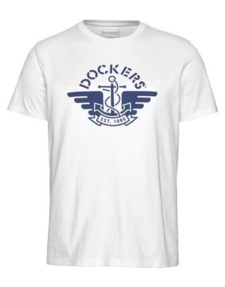 Dockers T-Shirt mit großem Logo-Print
