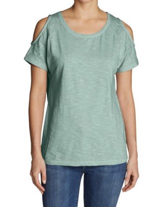 Eddie Bauer T-Shirt Mountain Meadow Shirt - Schulterfrei