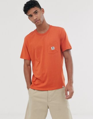 Element - Basic-T-Shirt mit Tasche, in Orange