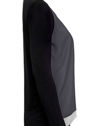 Emilia Lay T-Shirt "mit Rundhalsausschnitt" in Layering-Optik