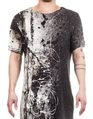 Fagassent Herren T-Shirt mit Print schwarz