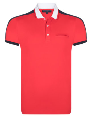 Felix Hardy Polo-Shirt, Kurzarm rot