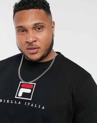 Fila Plus - Blade Archive - Schwarzes T-Shirt mit Logo, exklusiv bei ASOS