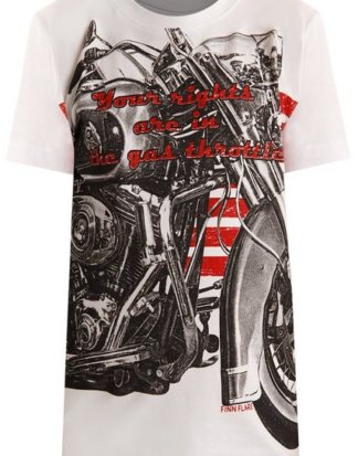 Finn Flare T-Shirt mit ausgefallenem Motiv-Frontprint