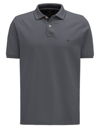 Fynch Hatton Polo-Shirt, Kurzarm grau