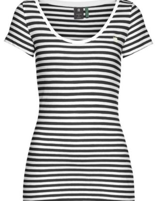 G-Star RAW T-Shirt "Base stripe slim r t wmn cap sl" im Streifen-Design