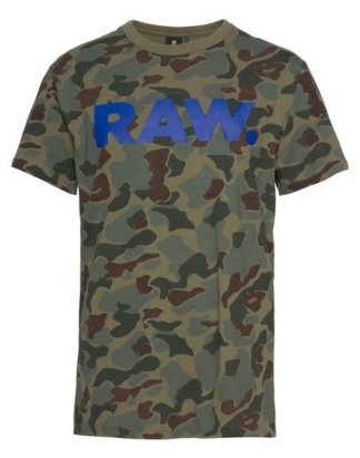 G-Star RAW T-Shirt "Graphic 52" gebrochener Frontprint