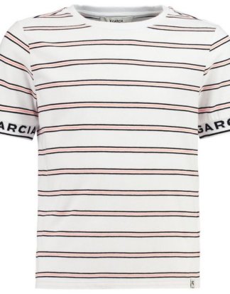 Garcia T-Shirt mit Strickbündchen