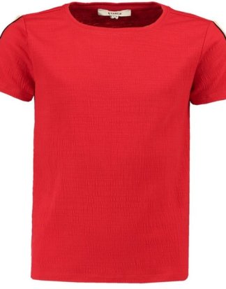 Garcia T-Shirt mit sportlichem Streifen auf den Ärmeln