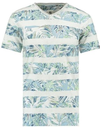 Garcia T-Shirt mit tropischem Print