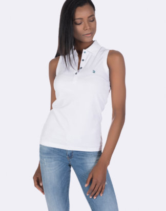 Giorgio DI Mare Polo-Shirt, ärmellos weiß