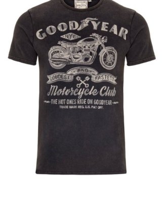 Goodyear T-Shirt "COLLINS" in stylischer Vintage-Optik