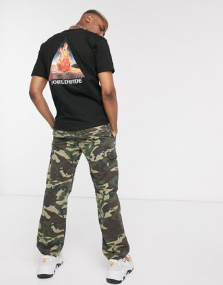 HUF - Ember Rose - T-Shirt mit Dreieck in Schwarz