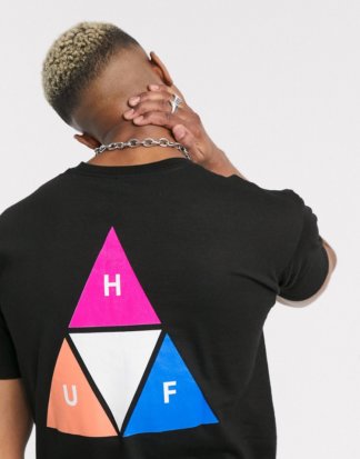 HUF - Prism - T-Shirt mit Dreieck in Schwarz