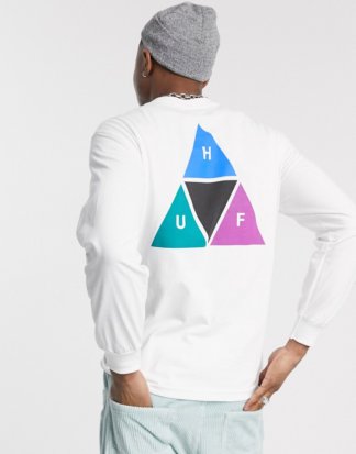 HUF - Prism - T-Shirt mit Dreieck in Weiß
