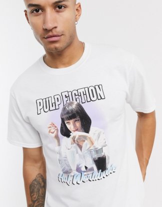 HUF x Pulp Fiction - Mia Airbrush - T-Shirt in Weiß