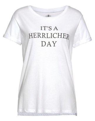 Herrlicher T-Shirt "KENDALL" mit Statement-Print