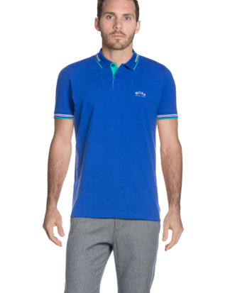 Hugo Boss Polo-Shirt, Kurzarm, Slim Fit blau