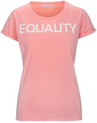 IN LINEA T-Shirt mit Kontrast-Wording-Print