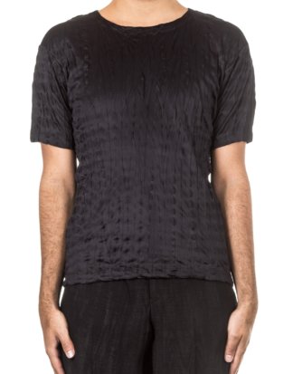 ISSEY MIYAKE Herren T-Shirt Crashed Look TORUS KANOKO schwarz