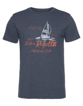 IZOD T-Shirt mit maritimen Print